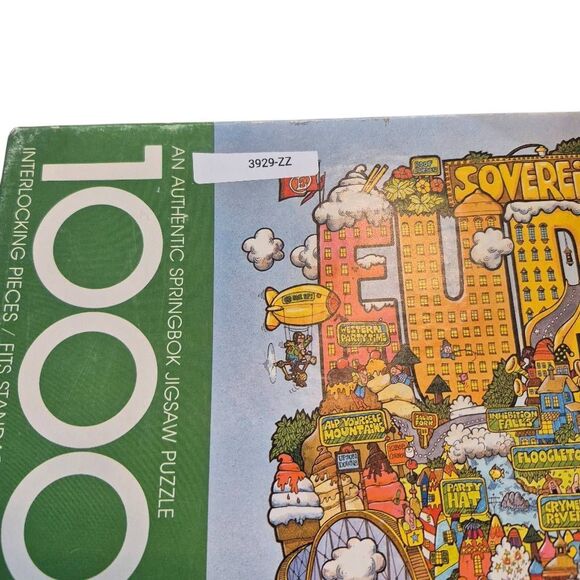 Springbok The Sovereign State of Euphoria Vintage 1000 pc Jigsaw Puzzle - Picture 7 of 9